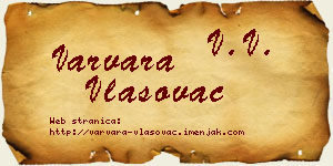 Varvara Vlasovac vizit kartica